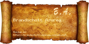 Brandschott Azurea névjegykártya